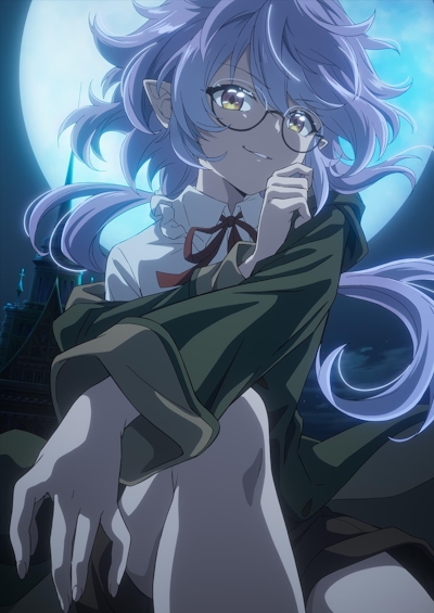 Official promotional poster for Kaketa Tsuki no Mercedes: Kyuuketsuki no Kizoku ni Tensei shita kedo Suteraresou nanode Dungeon wo Seiha suru