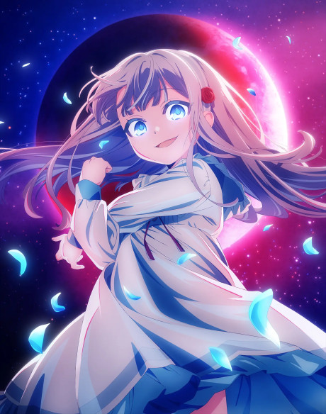 Official promotional poster for Kyouran Reijou Nia Liston: Byoujaku Reijou ni Tensei shita Kamigoroshi no Bujin no Karei Naru Musouroku